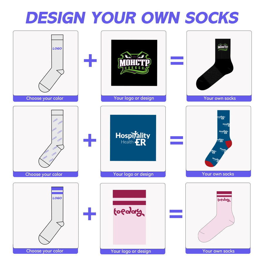 Custom Embroidered Anti-Slip Yoga Socks | Women's Grip Socks with Logo | Premium Studio Retail