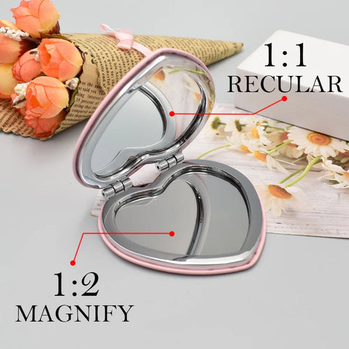 Butterfly-Shaped Mirrors with Logo | Glitter PU Leather | Wholesale
