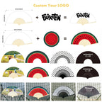Custom Bamboo Hand Fans with Logo – 100 MOQ, 7-Day Lead