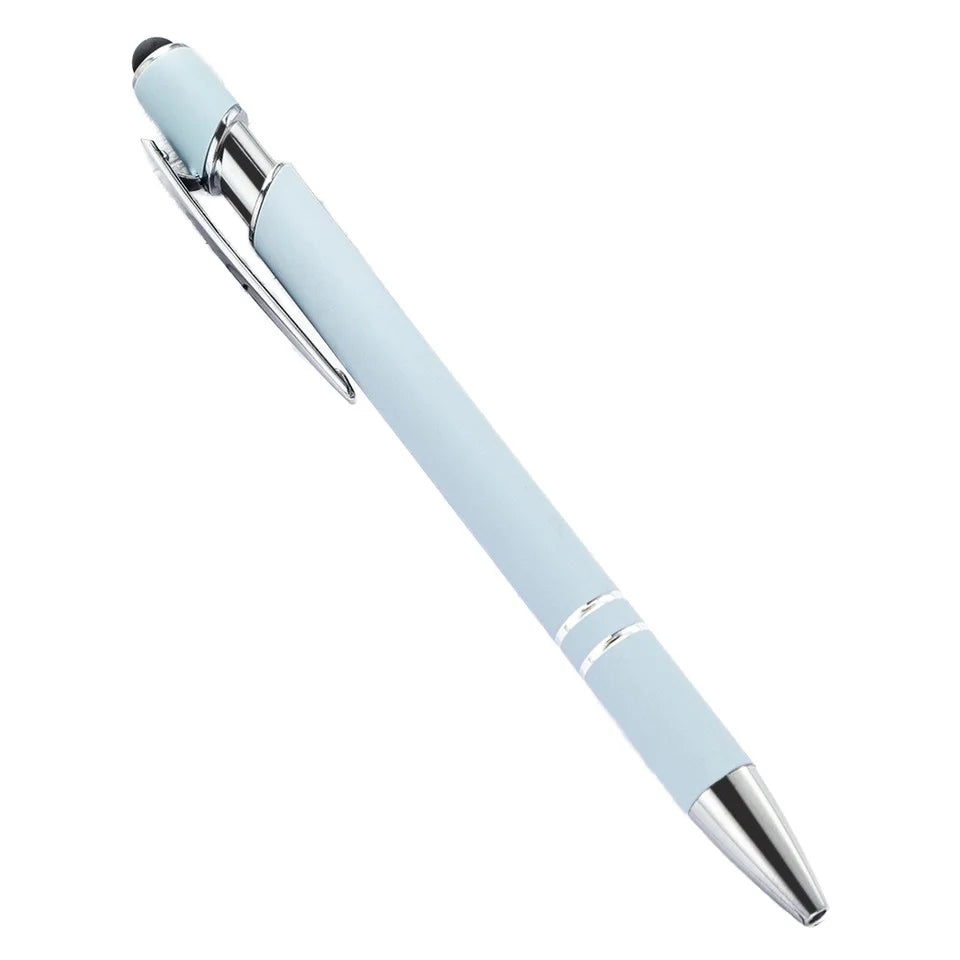 Custom Metal Stylus Pen with Logo | 2-in-1 Ballpoint MOQ 100