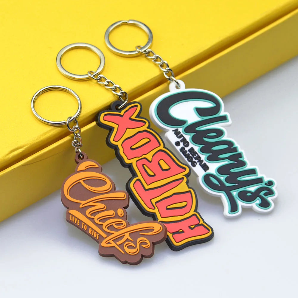 Custom Soft PVC Keychains | 2D/3D Logo | 100 MOQ | 7-Day Lead