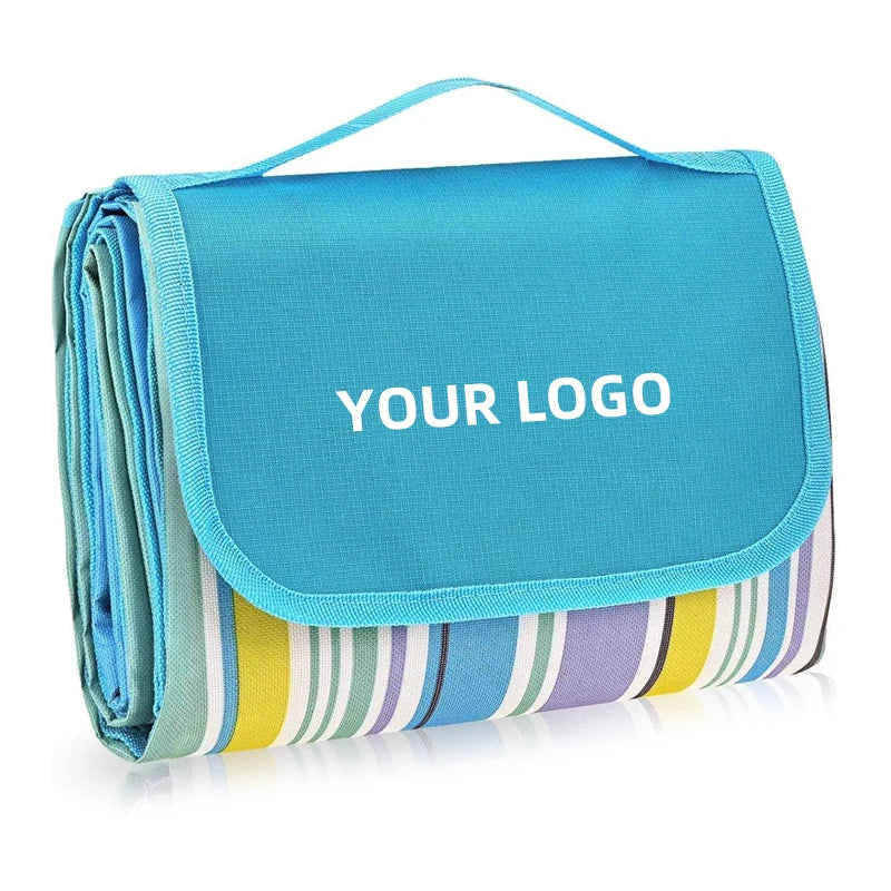 Custom Extra Large Waterproof Sand Free Picnic Blanket with Logo