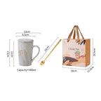 Custom Ceramic Mug Gift Set Wholesale | Towel Spoon Lid Box 50 MOQ