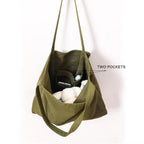Heavy Duty 16oz Custom Canvas Tote Bag with Inside Pockets Recycled Color Shoulder Bag for Retail, Events & Daily Carry