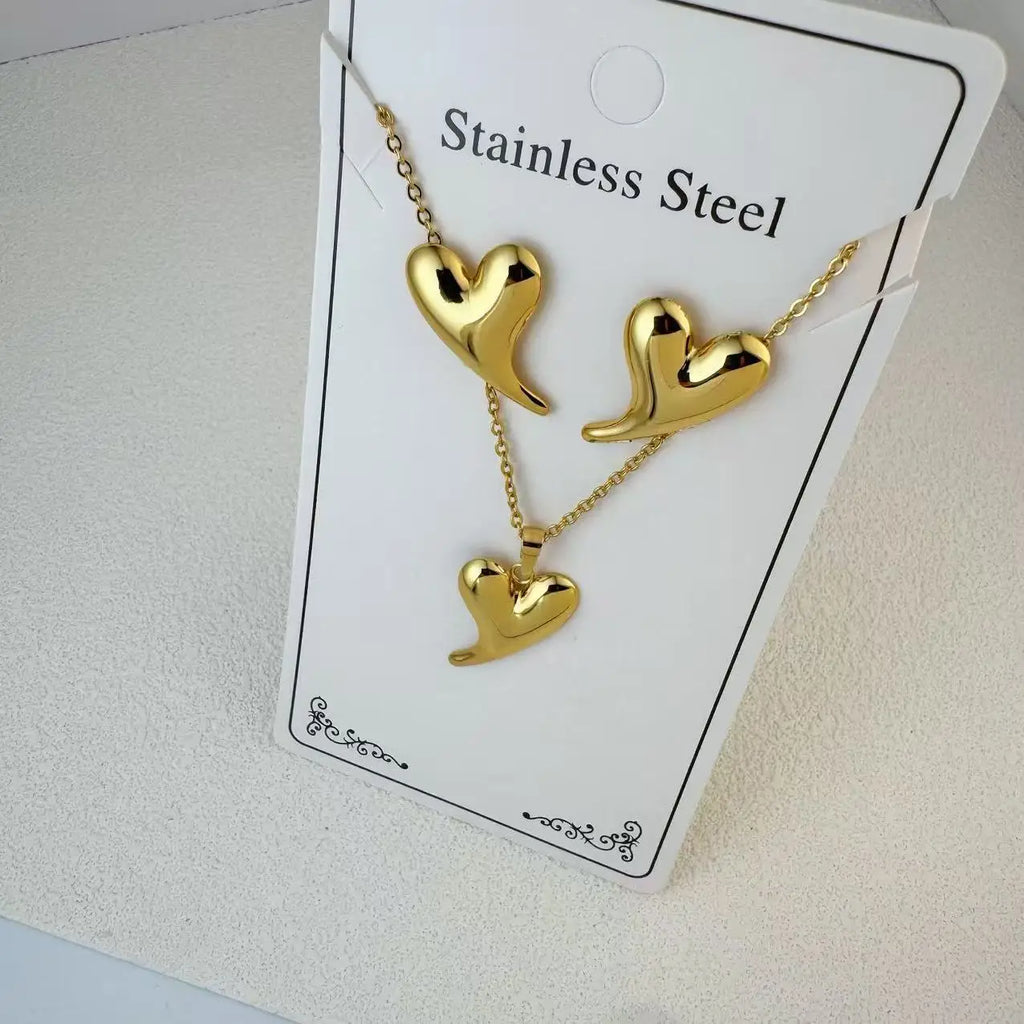 Custom 18K Gold Plated Stainless Steel Jewelry Set | MOQ 2