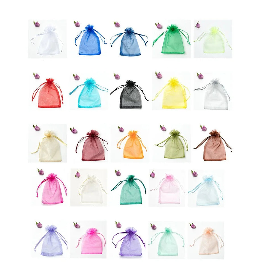 Custom Organza Drawstring Pouch Wholesale | RoHS REACH Certified 500 MOQ