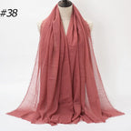 Wholesale Polyester Scarves: 105 Colors, 10-Day Lead, 90x180cm | Spring/Summer Women's Fashion