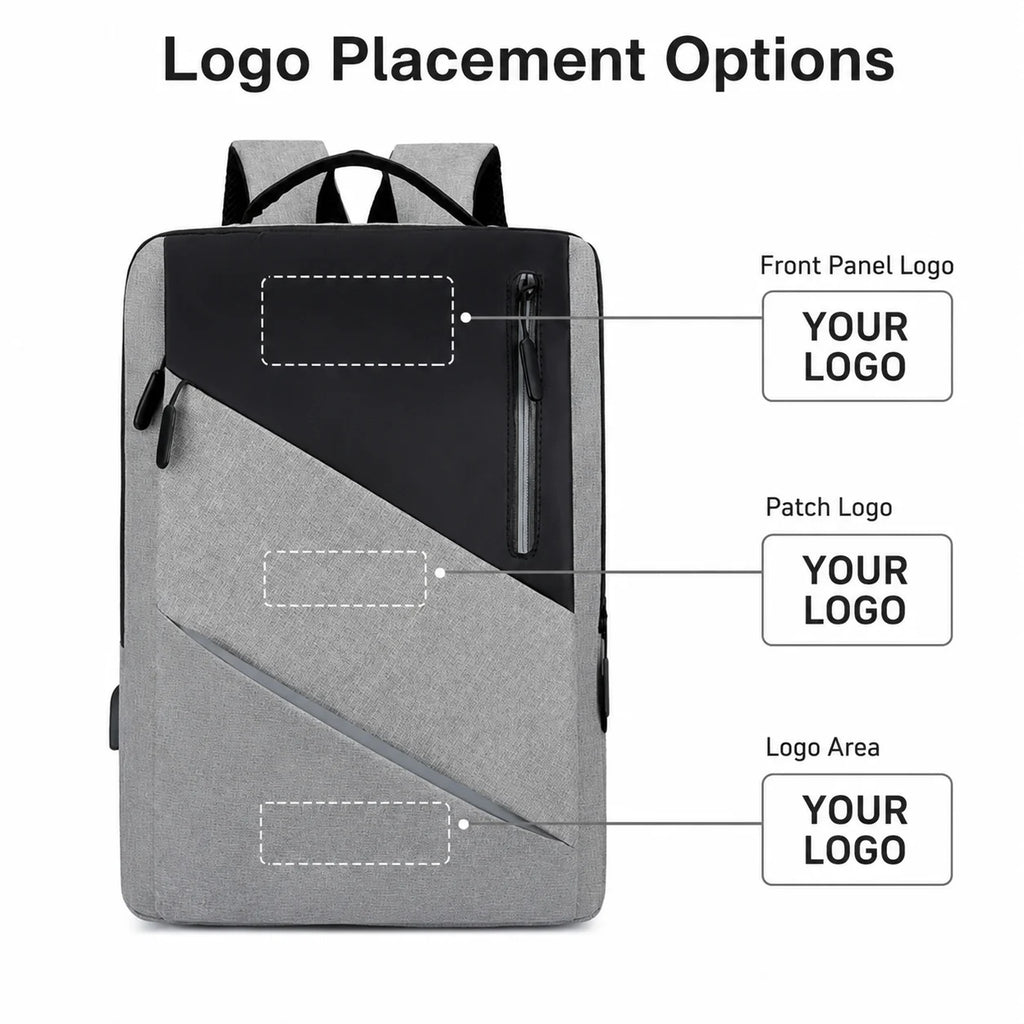 Custom 15.6-Inch Laptop Backpack with Logo | MOQ 20
