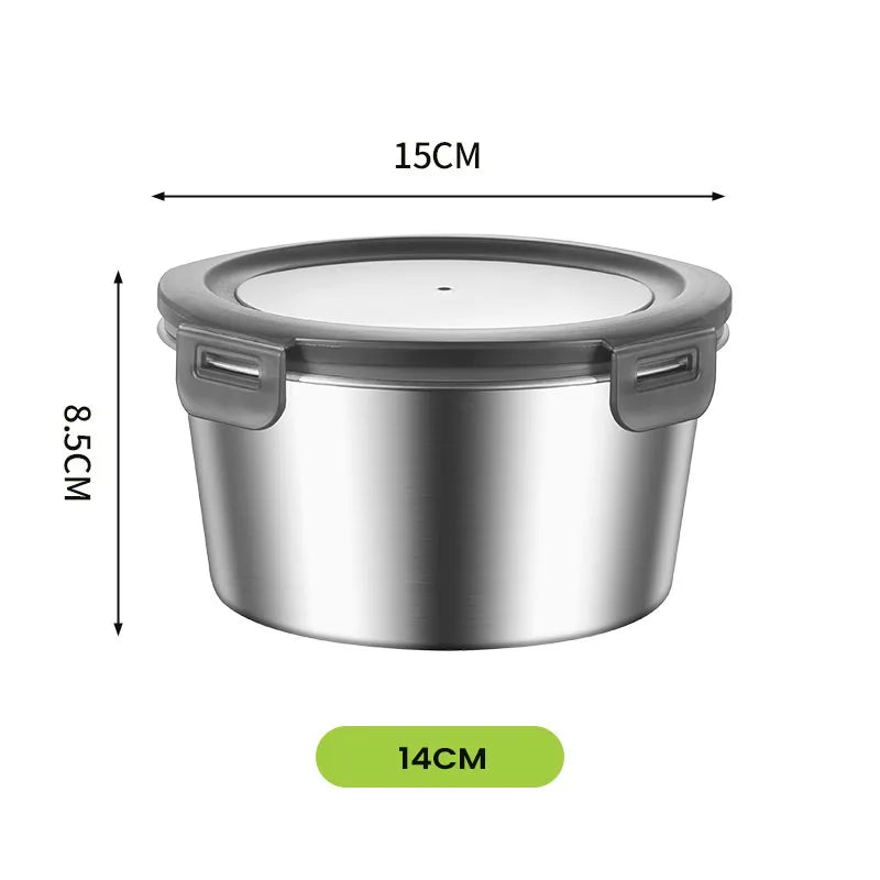 304/316 Stainless Steel Food Storage Container | 100 MOQ | Leak-Proof