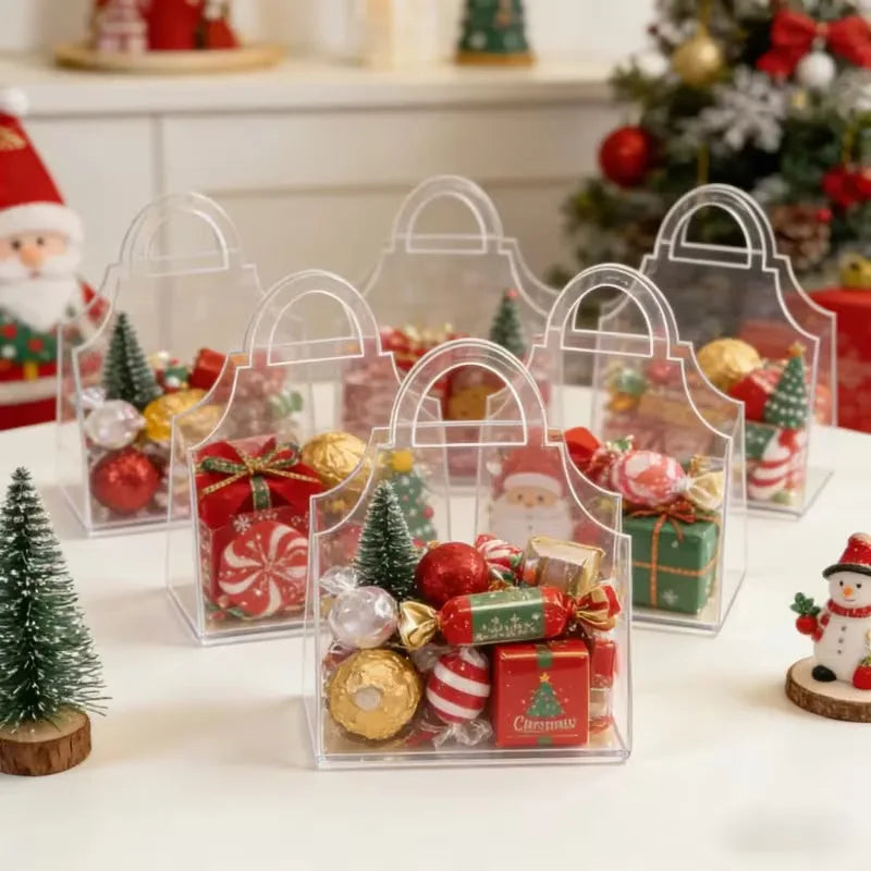 Custom Transparent Acrylic Handbag Favor Box with Logo