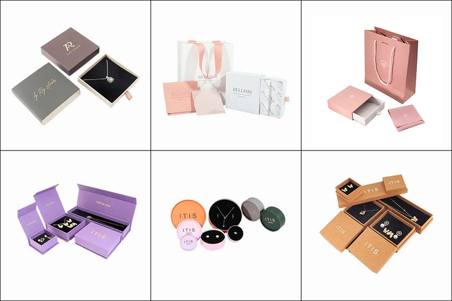 Custom Minimalist Cardboard Jewelry Box with Embossing | MOQ 500
