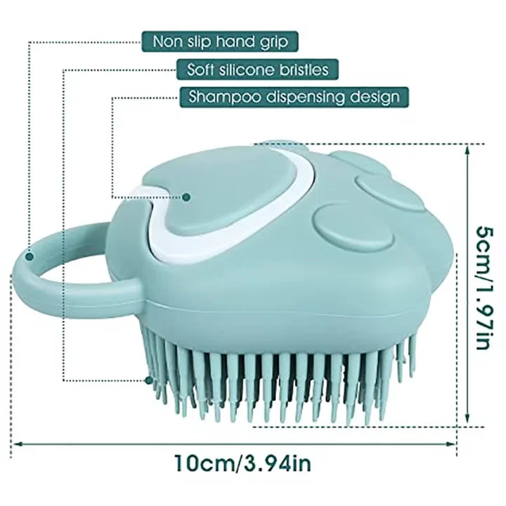 Custom Silicone Pet Bath Brush Wholesale | Dog & Cat Grooming Massage Comb