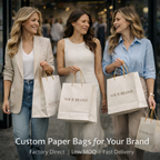 Custom Paper Shopping Bags | Kraft Boutique Retail Bags