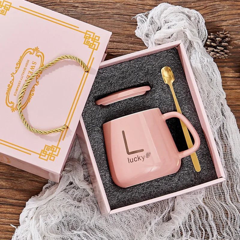 Custom Ceramic Mugs: 40 MOQ, 7-Day Lead, BPA-Free | 301-400ml Drinkware with Lid & Gift Box
