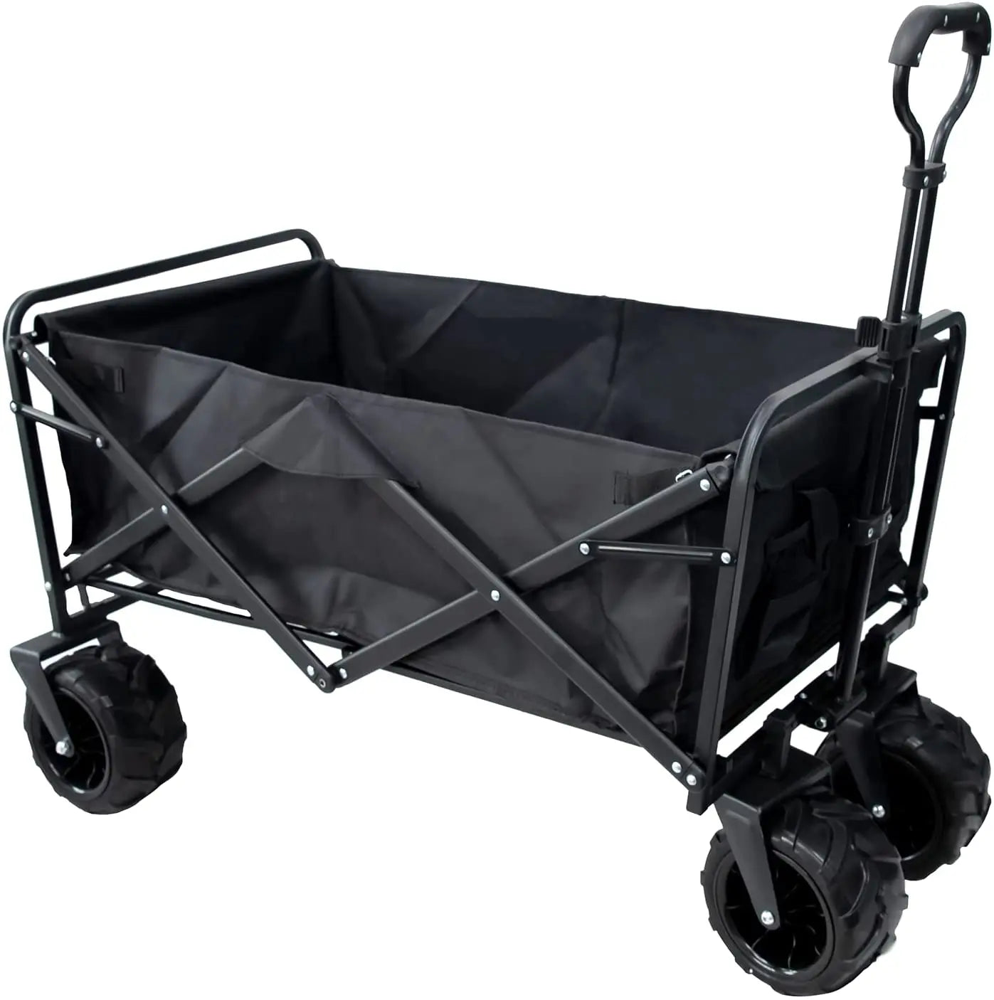 Foldable Garden Cart: 100kg Capacity, 9-Day Lead, 4-Wheel | Camping & Outdoor Trolley with OEM