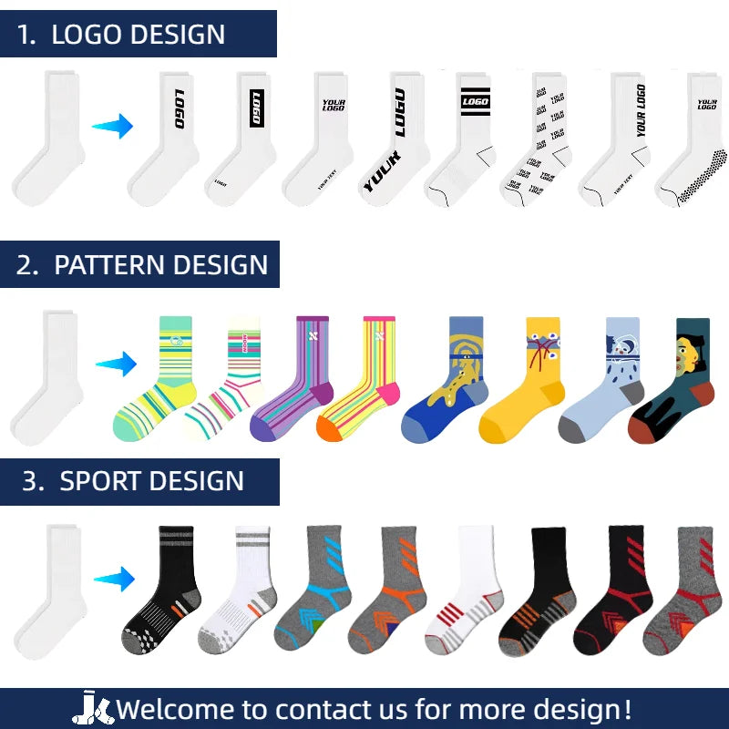 Custom Cotton-Bamboo Socks with Logo | MOQ 100 | 40-Day Lead Time