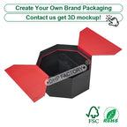 Custom Rigid Magnetic Box with Matte Black Finish | Luxury Packaging OEM Wholesale