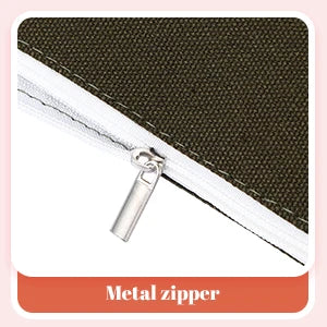 Canvas Makeup Pouch for Travel, Toiletry, and Everyday Organization | Custom Logo Zipper Bag