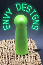 Custom LED Fan 11.6cm | Portable Message Display | Wedding Concert Giveaways