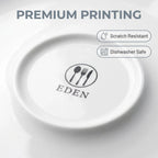 Custom Logo Porcelain Tableware Plates | Hotel Restaurant Wholesale
