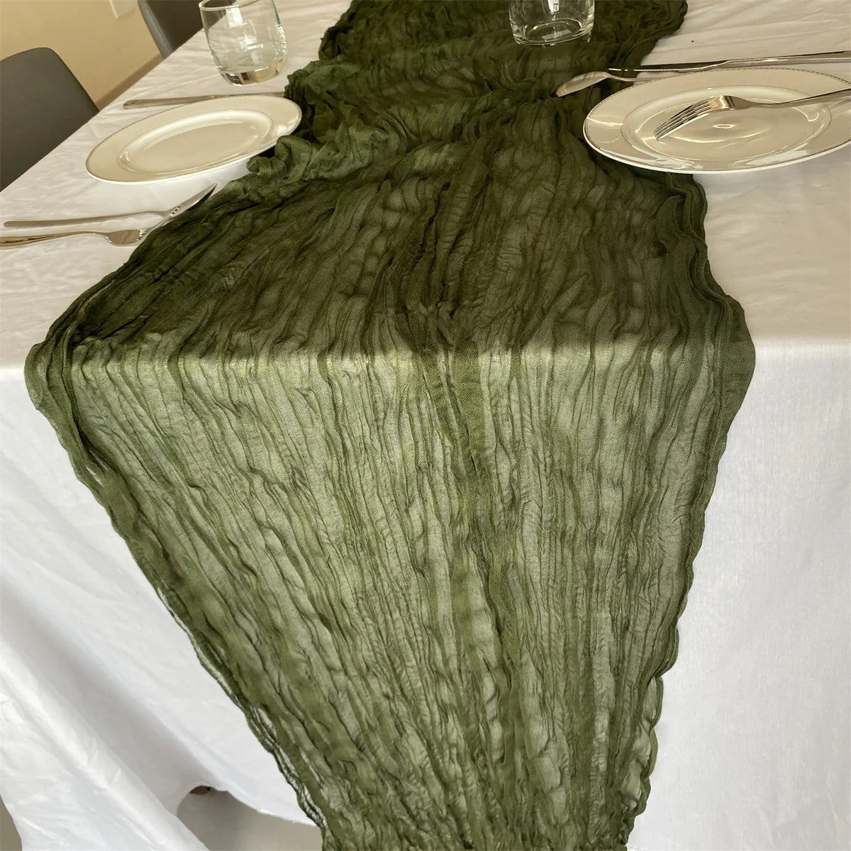Cheesecloth Table Runners | OEKO-TEX | MOQ 1 | Luxury