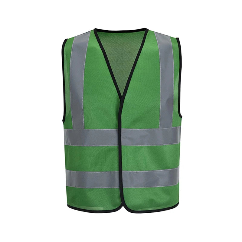 ANSI Class 2 Reflective Safety Vest 200pcs MOQ | 5cm Tape, Custom Logo, 12 Colors for Construction