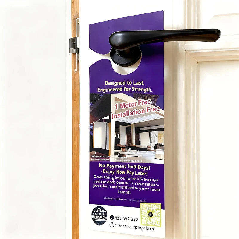 Custom Door Hangers | Offset Printed Hotel Flyers