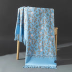 Embroidered Winter Polyester Scarf | Floral Design | Tassel Finish | 1 MOQ | Modest Fashion