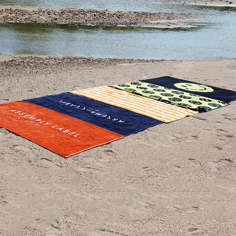 Custom Quick-Dry Beach Towel Set | Sublimation Print | Tote Bag Included | Bulk