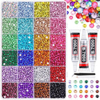 40 Color Resin Rhinestone Set 3mm | 14 Facets | DIY Nail Art Craft