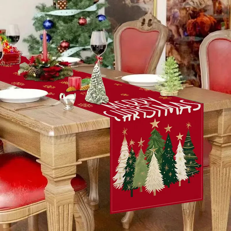 Christmas Linen Runners | Custom Printed | 7-Day Lead Time
