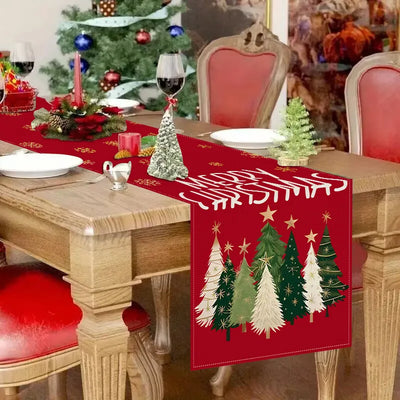 Christmas Linen Runners | Custom Printed | 7-Day Lead Time