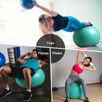 Custom Anti-Burst Exercise Ball | PVC Yoga Ball with Pump | Bulk Fitness Equipment