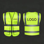 Custom Hi-Vis Safety Vest with Logo | ANSI Class 2 MOQ 50