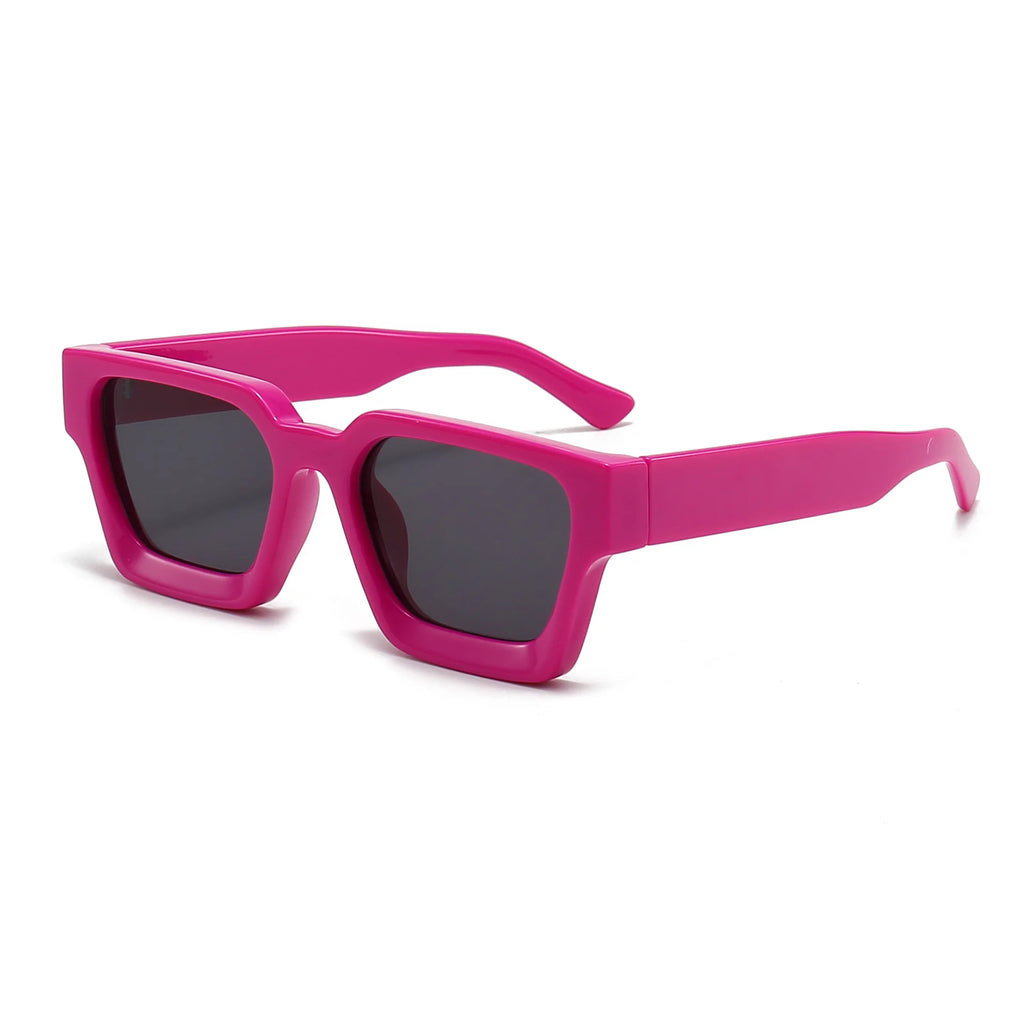 Custom Logo UV400 Rectangle Sunglasses | PC Frame 100 MOQ Private Label