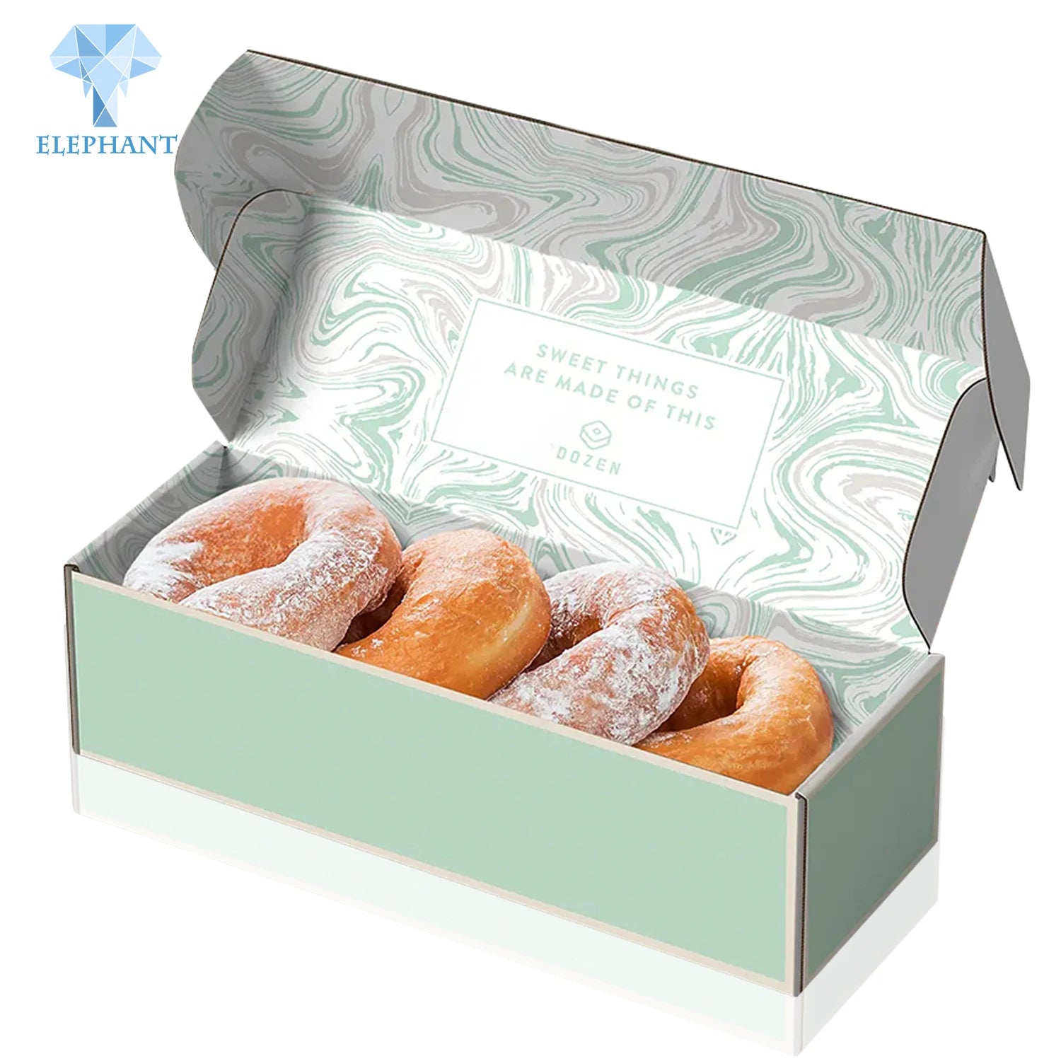 Custom Biodegradable Corrugated Box | Folding Cake Cookie Packaging | Wholesale