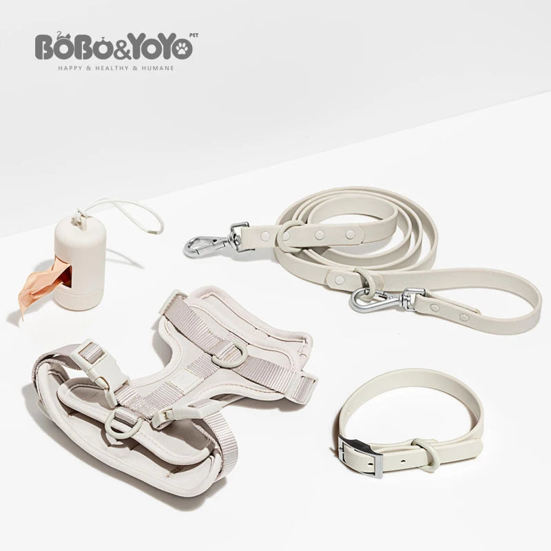 Custom Dog Harness Set with Logo | 300 MOQ | PVC Waterproof
