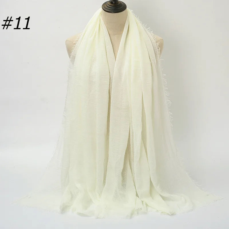 Wholesale Polyester Scarves: 105 Colors, 10-Day Lead, 90x180cm | Spring/Summer Women's Fashion