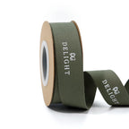 Custom Cotton Ribbon with Gold Foil Logo | 100% Cotton, 196 Colors, 3,000 MOQ