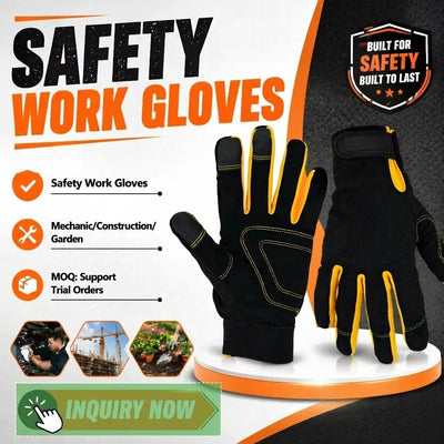 Custom Logo Work Safety Gloves | OEM Industrial MOQ 600 Pairs