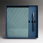 Custom Logo Corporate Souvenir Kit - Premium Notebook & Pen Gift Set