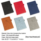 Custom A5 Leather Notebook with Logo | 100 Pcs MOQ Thread-Sewn PU Journal