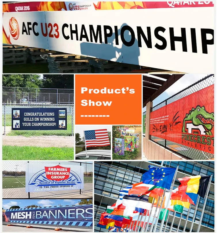 Custom Printed 3x5ft Flags | Polyester Mesh Banners | 1 Piece MOQ | Dye Sublimation
