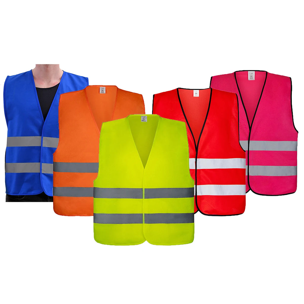 ANSI Class 2 Safety Vest 500pcs MOQ | 8 Colors, S-5XL, Custom Logo from $0.10/piece for Construction