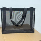 Custom Nylon Mesh Beach Tote with Logo | Reusable Bulk