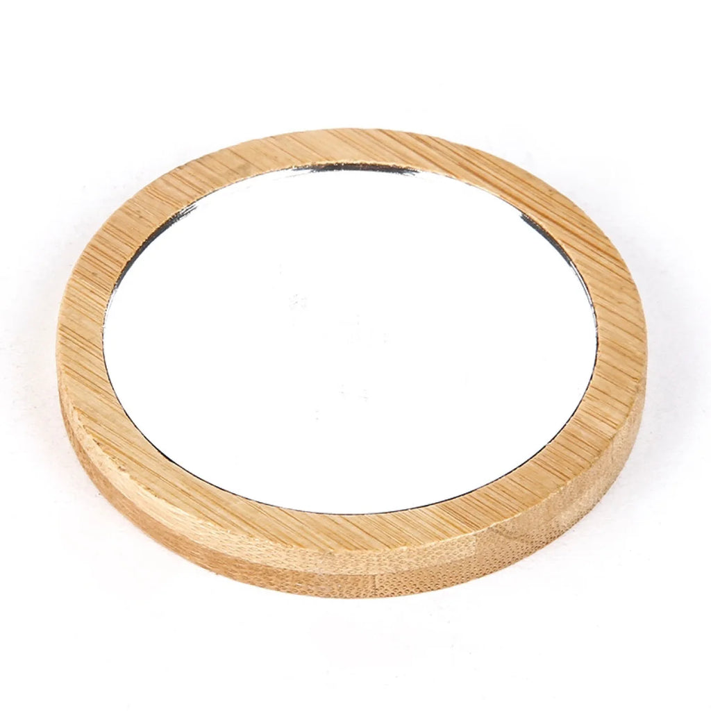Bamboo Pocket Mirrors with Custom Logo | Eco-Friendly | Wholesale