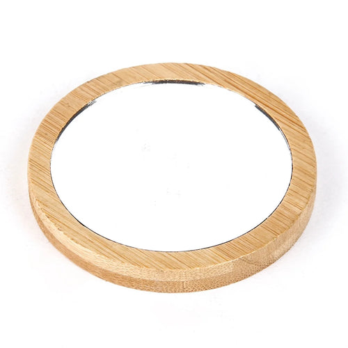 Bamboo Pocket Mirrors with Custom Logo | Eco-Friendly | Wholesale