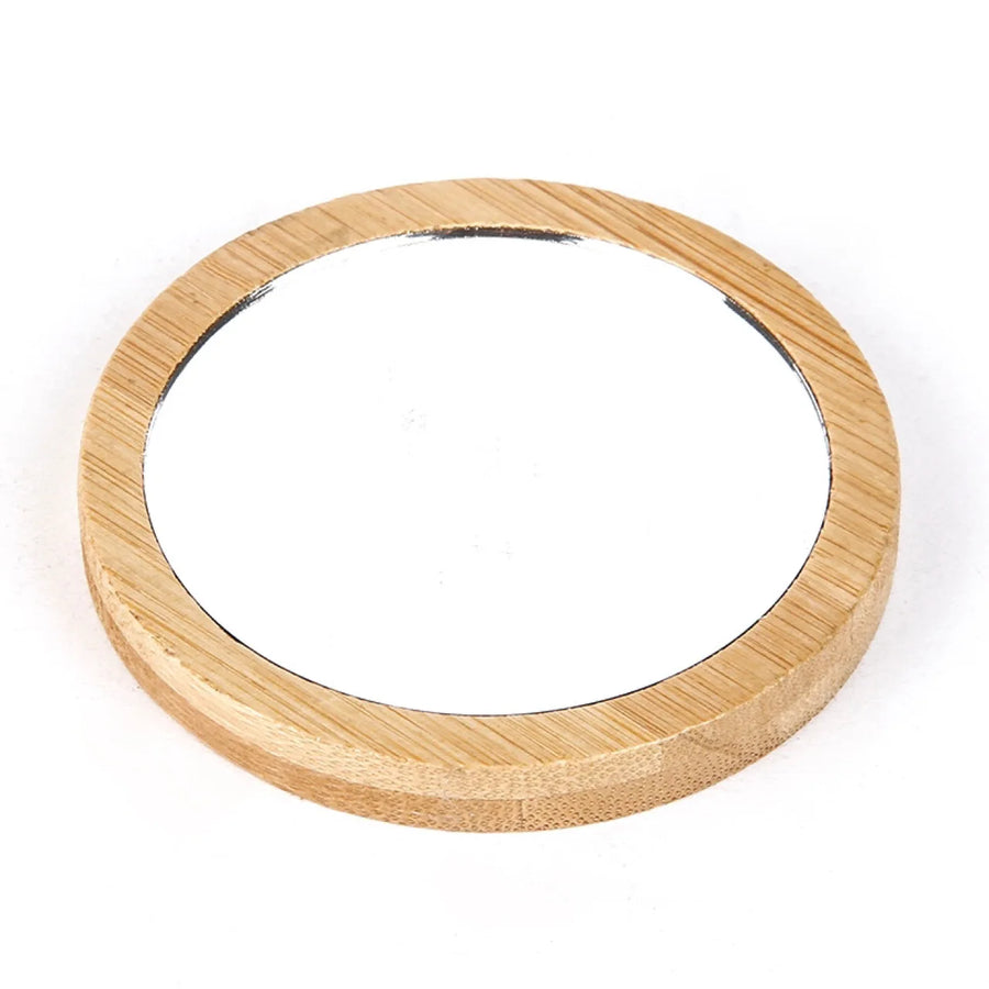 Bamboo Pocket Mirrors with Custom Logo | Eco-Friendly | Wholesale
