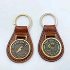 Custom Laser Engraved Leather Keychains | MOQ 50 pcs