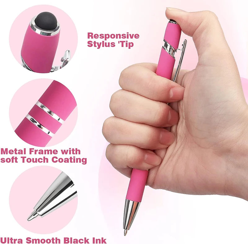 Custom 2-in-1 Stylus Ballpoint Pen with Logo | MOQ 10